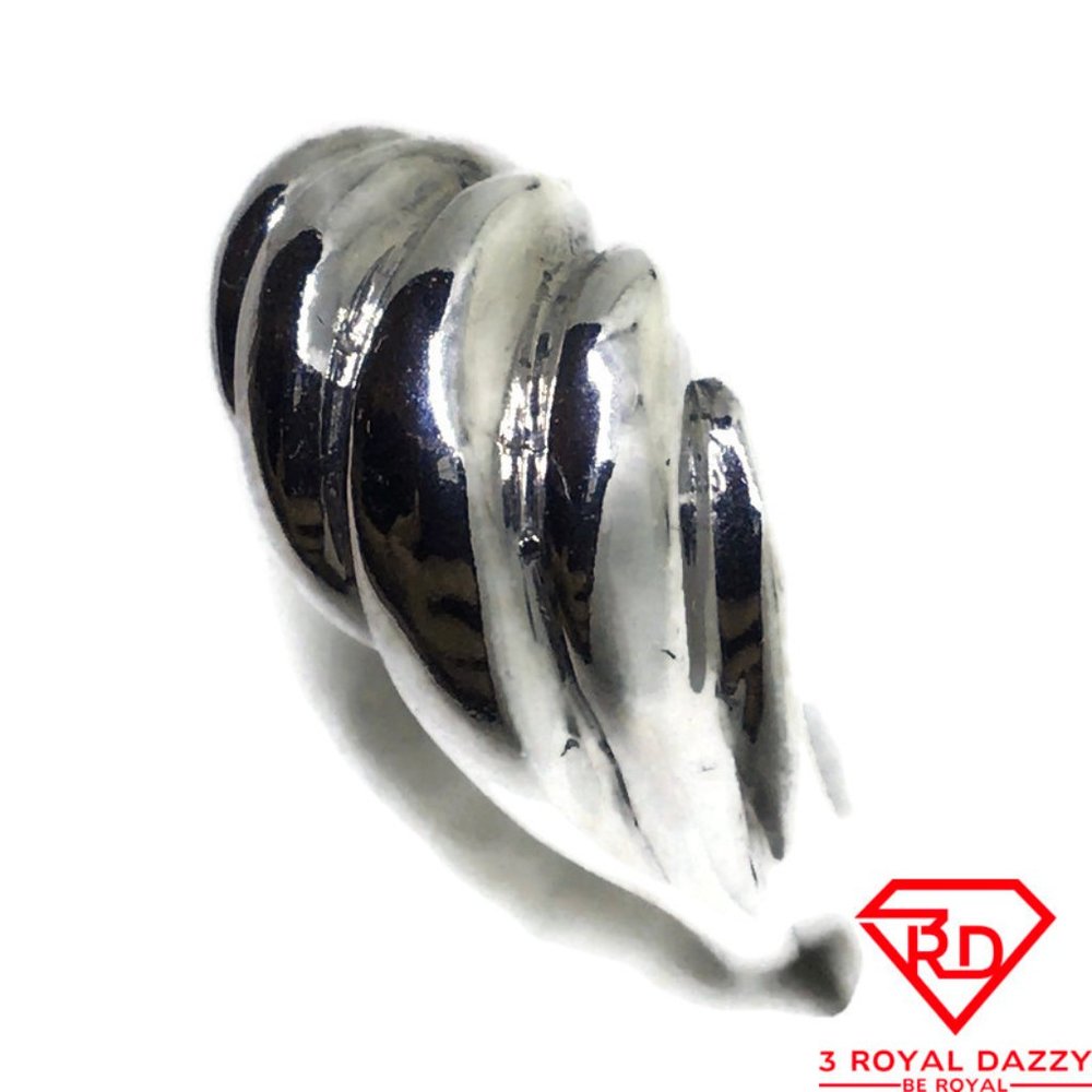 Sea shell ring band 925 Solid silver S6